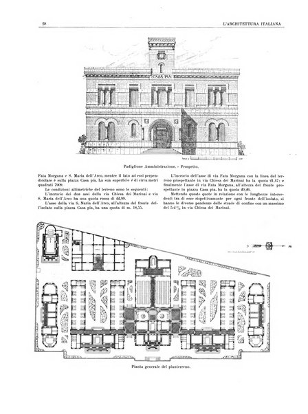 L'architettura italiana periodico mensile di costruzione e di architettura pratica