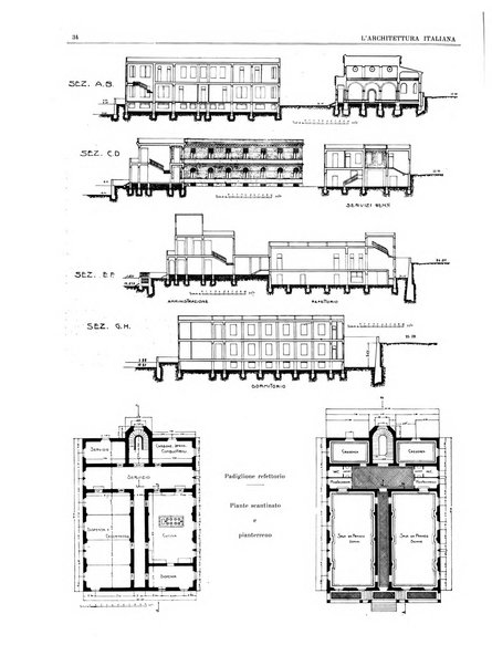 L'architettura italiana periodico mensile di costruzione e di architettura pratica