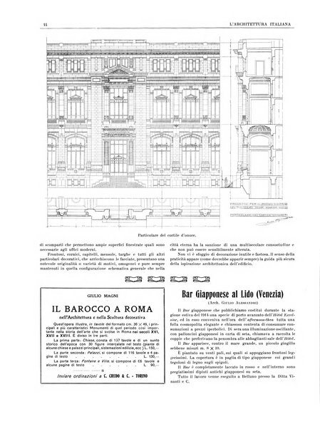 L'architettura italiana periodico mensile di costruzione e di architettura pratica