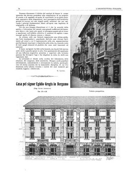 L'architettura italiana periodico mensile di costruzione e di architettura pratica