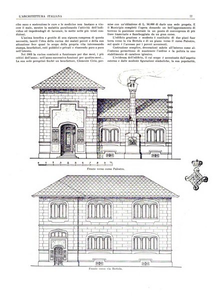 L'architettura italiana periodico mensile di costruzione e di architettura pratica