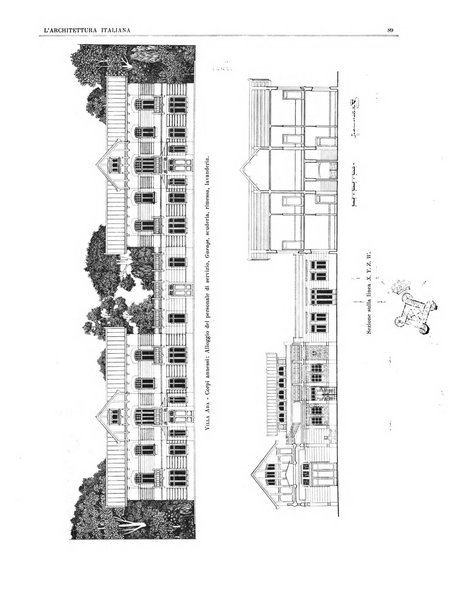 L'architettura italiana periodico mensile di costruzione e di architettura pratica