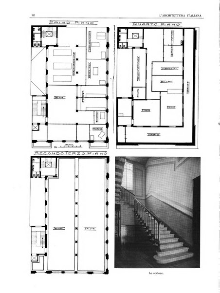 L'architettura italiana periodico mensile di costruzione e di architettura pratica