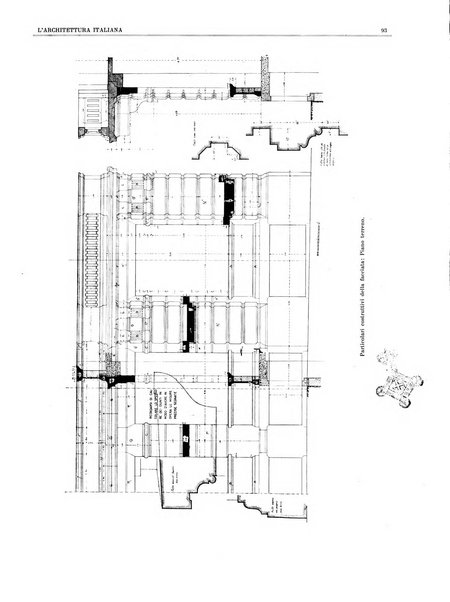 L'architettura italiana periodico mensile di costruzione e di architettura pratica