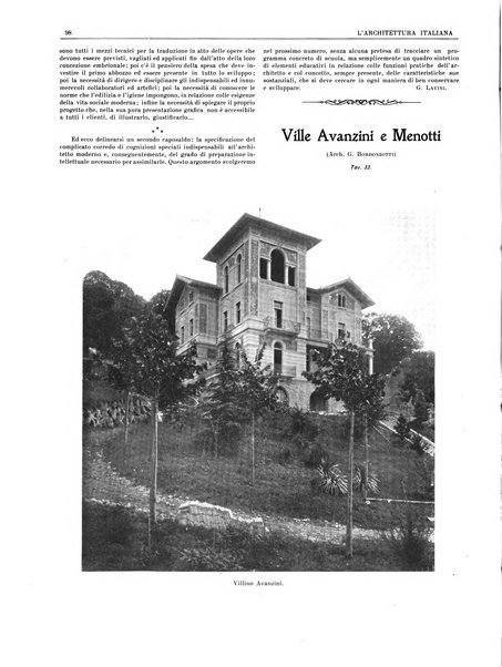 L'architettura italiana periodico mensile di costruzione e di architettura pratica