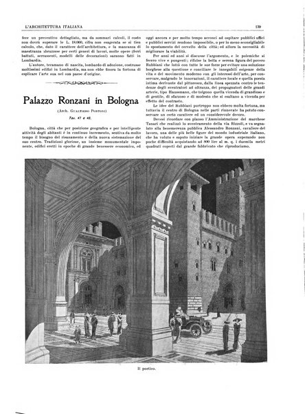 L'architettura italiana periodico mensile di costruzione e di architettura pratica