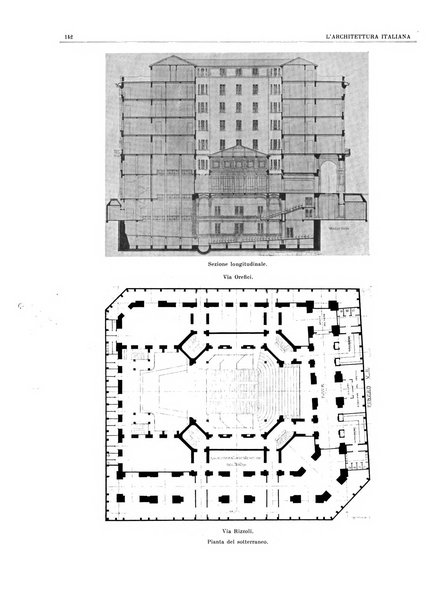 L'architettura italiana periodico mensile di costruzione e di architettura pratica