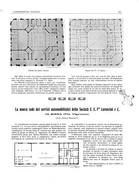 L'architettura italiana periodico mensile di costruzione e di architettura pratica