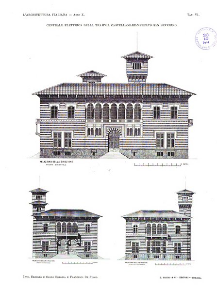 L'architettura italiana periodico mensile di costruzione e di architettura pratica