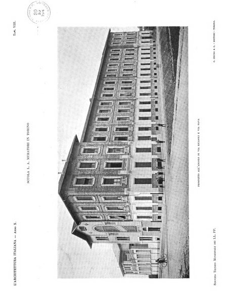 L'architettura italiana periodico mensile di costruzione e di architettura pratica