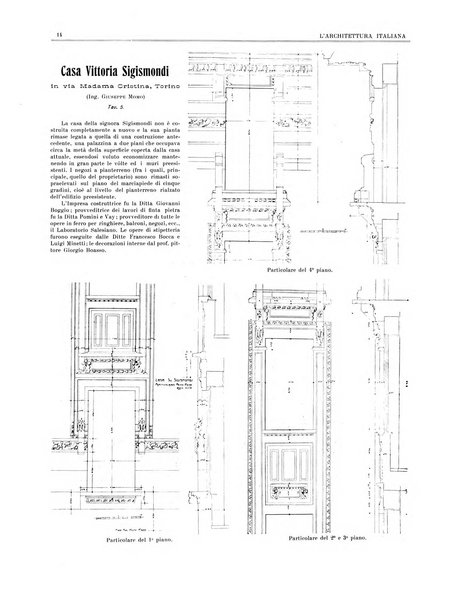 L'architettura italiana periodico mensile di costruzione e di architettura pratica