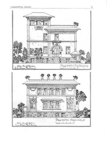 L'architettura italiana periodico mensile di costruzione e di architettura pratica