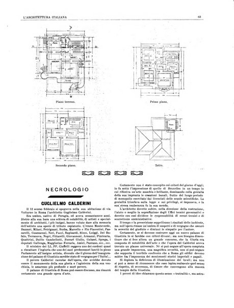 L'architettura italiana periodico mensile di costruzione e di architettura pratica