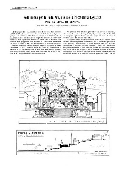 L'architettura italiana periodico mensile di costruzione e di architettura pratica