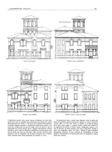 L'architettura italiana periodico mensile di costruzione e di architettura pratica