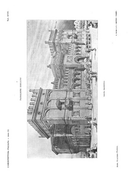 L'architettura italiana periodico mensile di costruzione e di architettura pratica