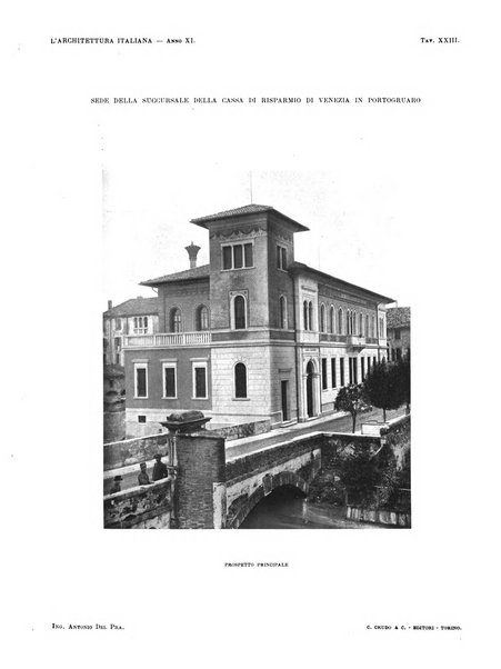 L'architettura italiana periodico mensile di costruzione e di architettura pratica