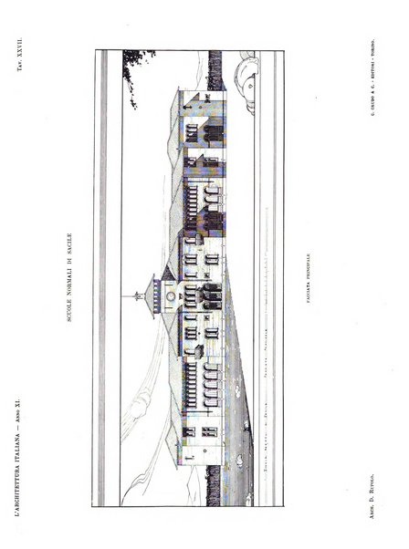 L'architettura italiana periodico mensile di costruzione e di architettura pratica