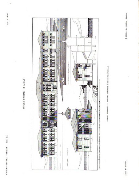 L'architettura italiana periodico mensile di costruzione e di architettura pratica