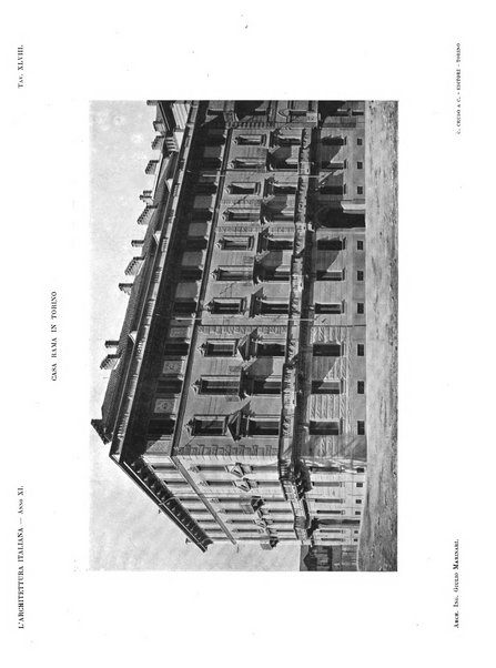 L'architettura italiana periodico mensile di costruzione e di architettura pratica