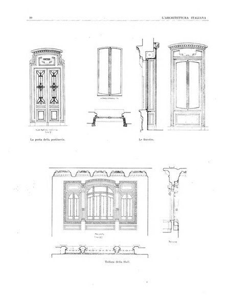 L'architettura italiana periodico mensile di costruzione e di architettura pratica