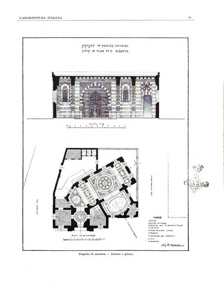 L'architettura italiana periodico mensile di costruzione e di architettura pratica