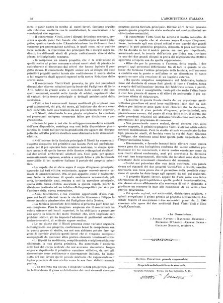 L'architettura italiana periodico mensile di costruzione e di architettura pratica