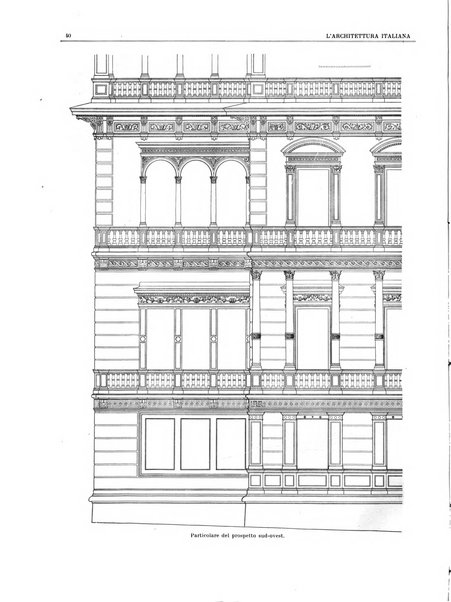 L'architettura italiana periodico mensile di costruzione e di architettura pratica