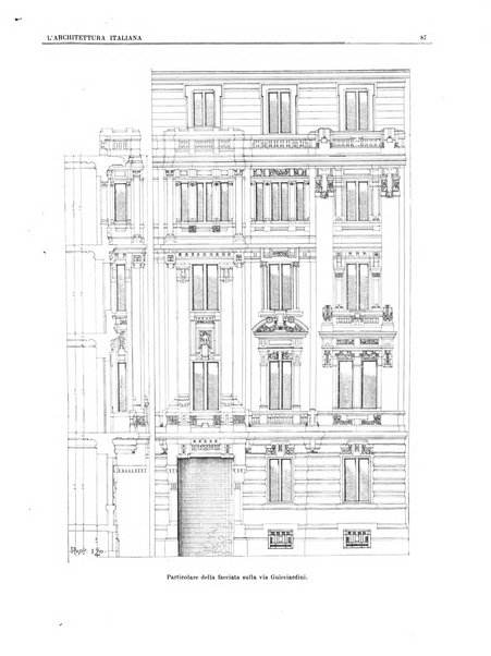 L'architettura italiana periodico mensile di costruzione e di architettura pratica