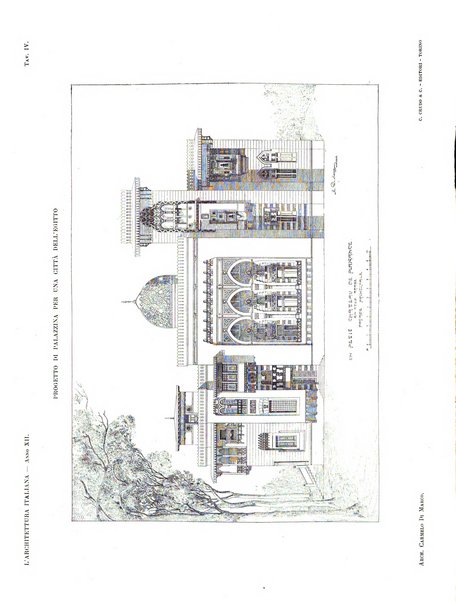 L'architettura italiana periodico mensile di costruzione e di architettura pratica