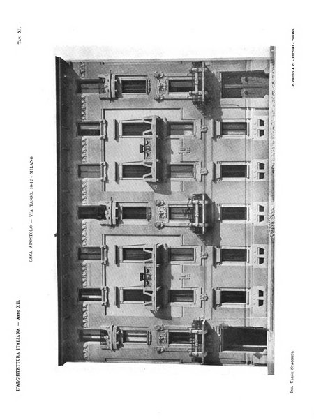 L'architettura italiana periodico mensile di costruzione e di architettura pratica