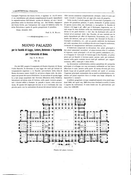 L'architettura italiana periodico mensile di costruzione e di architettura pratica