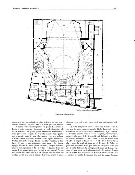 L'architettura italiana periodico mensile di costruzione e di architettura pratica