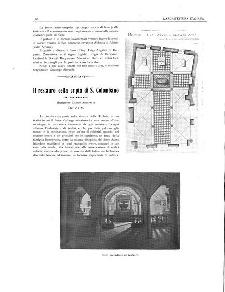 L'architettura italiana periodico mensile di costruzione e di architettura pratica