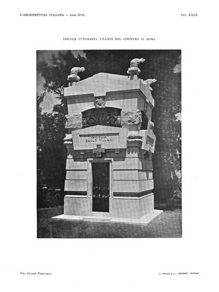 L'architettura italiana periodico mensile di costruzione e di architettura pratica