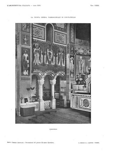 L'architettura italiana periodico mensile di costruzione e di architettura pratica