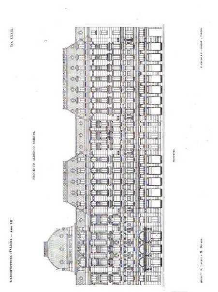 L'architettura italiana periodico mensile di costruzione e di architettura pratica