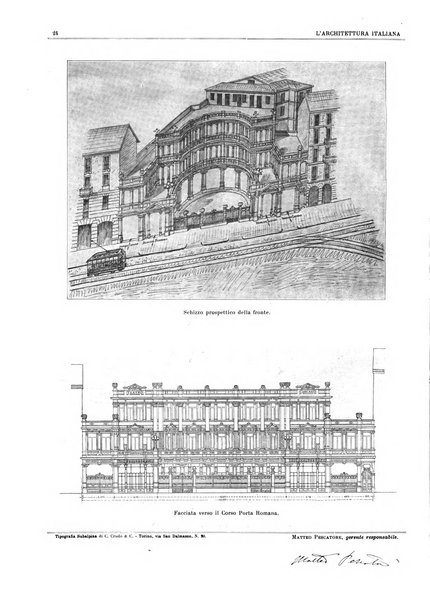 L'architettura italiana periodico mensile di costruzione e di architettura pratica