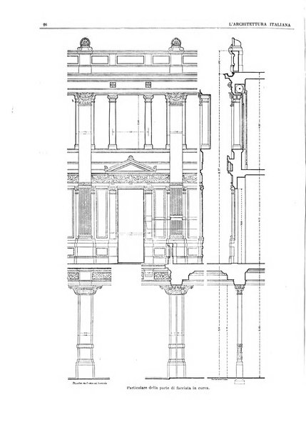 L'architettura italiana periodico mensile di costruzione e di architettura pratica