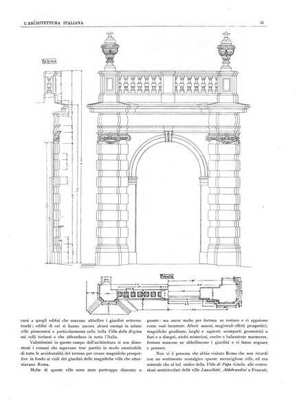 L'architettura italiana periodico mensile di costruzione e di architettura pratica