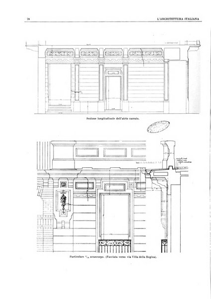 L'architettura italiana periodico mensile di costruzione e di architettura pratica