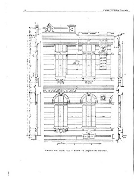 L'architettura italiana periodico mensile di costruzione e di architettura pratica