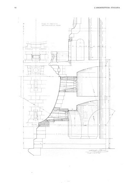 L'architettura italiana periodico mensile di costruzione e di architettura pratica