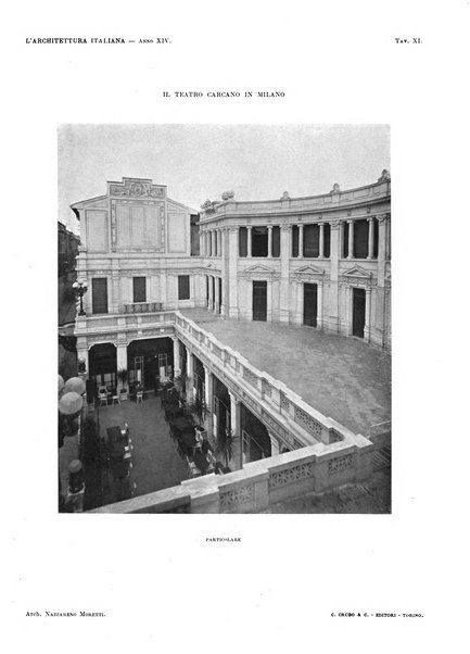 L'architettura italiana periodico mensile di costruzione e di architettura pratica