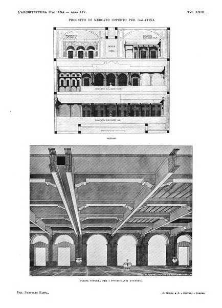 L'architettura italiana periodico mensile di costruzione e di architettura pratica