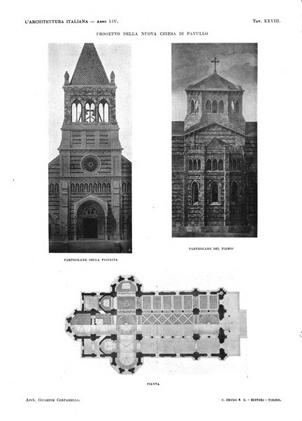 L'architettura italiana periodico mensile di costruzione e di architettura pratica