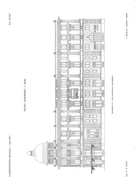 L'architettura italiana periodico mensile di costruzione e di architettura pratica