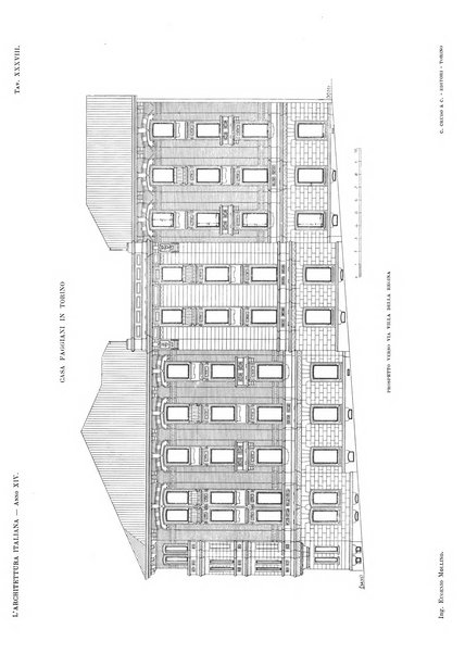 L'architettura italiana periodico mensile di costruzione e di architettura pratica