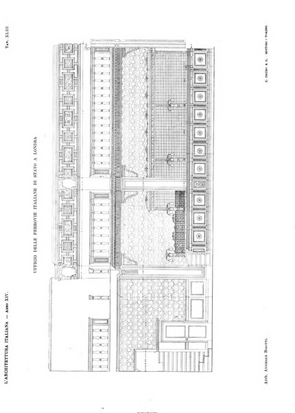 L'architettura italiana periodico mensile di costruzione e di architettura pratica