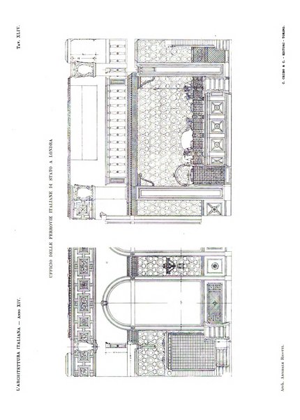 L'architettura italiana periodico mensile di costruzione e di architettura pratica